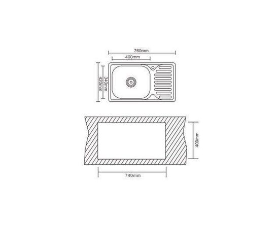 Мойка кухонная Interline VEGA SLIM microdecor, изображение 9 Мойка кухонная Interline VEGA SLIM microdecor, изображение 9