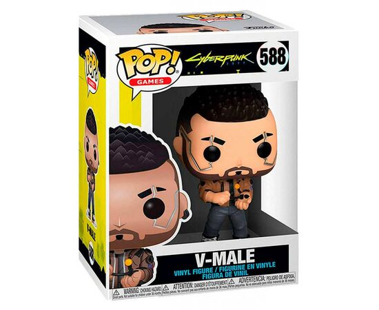 Фигурка для геймеров Funko Pop серии Cyberpunk 2077 - Ви-мужчина (47159), изображение 2 Фигурка для геймеров Funko Pop серии Cyberpunk 2077 - Ви-мужчина (47159), изображение 2