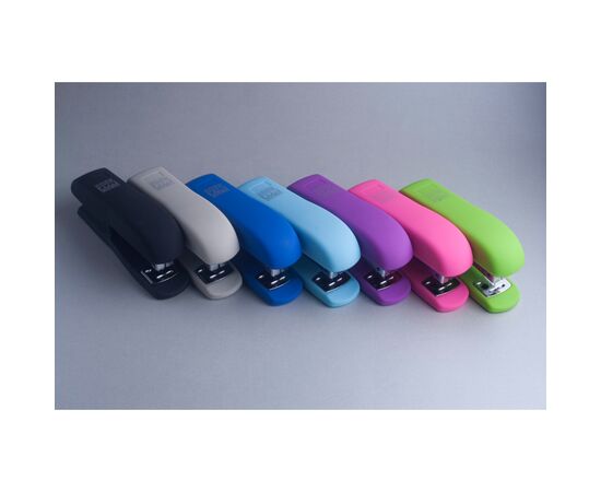 Степлер Buromax RUBBER TOUCH, 20 арк., скобы №24; 26, 127х54х33 мм, зеленый (BM.4202-15), изображение 3 Степлер Buromax RUBBER TOUCH, 20 арк., скобы №24; 26, 127х54х33 мм, зеленый (BM.4202-15), изображение 3