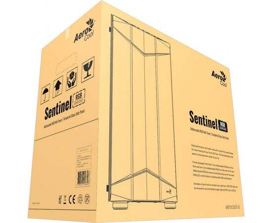 Корпус AeroCool Sentinel-G-BK-v1 (4718009158696), изображение 10 Корпус AeroCool Sentinel-G-BK-v1 (4718009158696), изображение 10