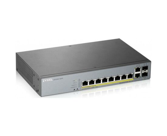 Коммутатор сетевой ZyXel GS1350-12HP-EU0101F, изображение 2 Коммутатор сетевой ZyXel GS1350-12HP-EU0101F, изображение 2