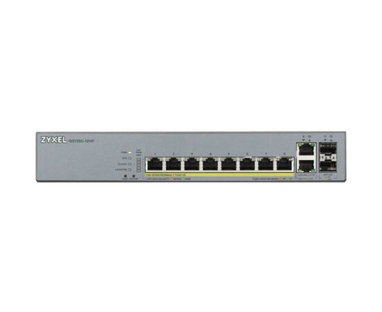 Коммутатор сетевой ZyXel GS1350-12HP-EU0101F, изображение 3 Коммутатор сетевой ZyXel GS1350-12HP-EU0101F, изображение 3
