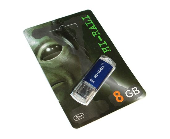 USB флеш накопитель Hi-Rali 8GB Rocket Series Blue USB 2.0 (HI-8GBVCBL)