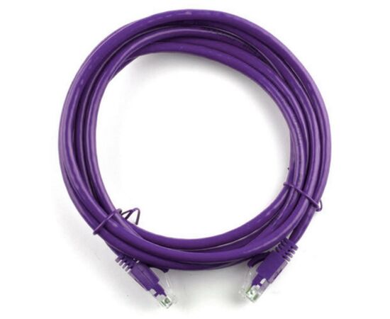 Патч-корд 2м, RJ-45, Cat.5e, CU, мідь, фіолетовий Ritar (PCR-CU/2Pe / 04277)