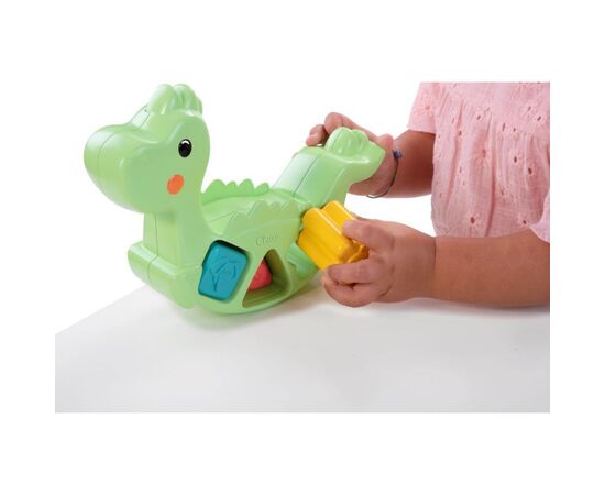 Развивающая игрушка Chicco сортер 2 в 1 Eco+ Балансирующий динозавр (10499.10), изображение 5 Развивающая игрушка Chicco сортер 2 в 1 Eco+ Балансирующий динозавр (10499.10), изображение 5