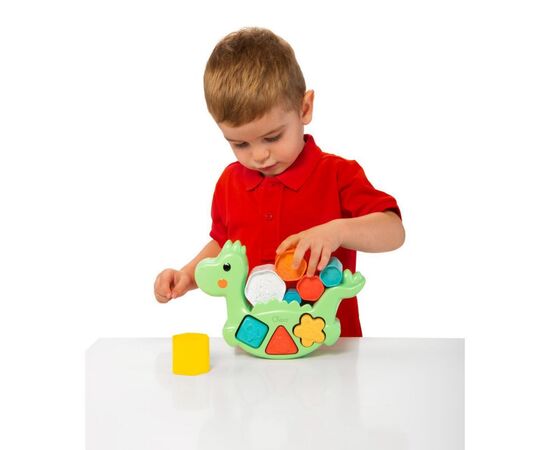 Развивающая игрушка Chicco сортер 2 в 1 Eco+ Балансирующий динозавр (10499.10), изображение 7 Развивающая игрушка Chicco сортер 2 в 1 Eco+ Балансирующий динозавр (10499.10), изображение 7