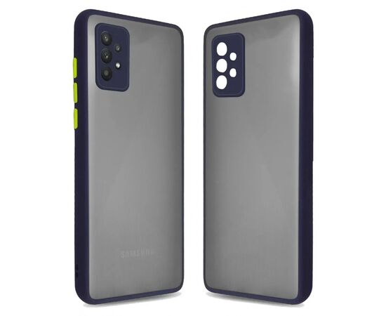 Чехол для моб. телефона MakeFuture Samsung M52 Frame (Matte PC+TPU) Blue (MCMF-SM52BL)
