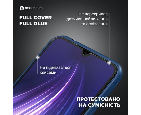 Стекло защитное MakeFuture Oppo A16/A16s Full Cover Full Glue (MGF-OPA16/A16S), изображение 4 Стекло защитное MakeFuture Oppo A16/A16s Full Cover Full Glue (MGF-OPA16/A16S), изображение 4