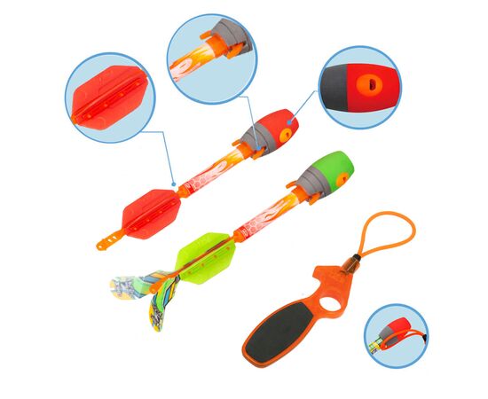 Игрушечное оружие Zing Пускатель с двумя ракетами Air Storm - Sky Ripperz (AS610), изображение 2 Игрушечное оружие Zing Пускатель с двумя ракетами Air Storm - Sky Ripperz (AS610), изображение 2