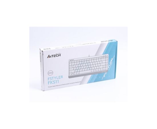 Клавіатура A4Tech FKS11 USB White, зображення 4 Клавіатура A4Tech FKS11 USB White, зображення 4