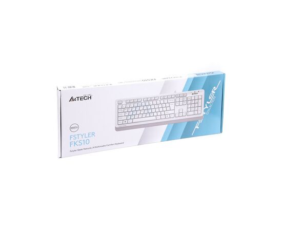 Клавіатура A4Tech FKS10 USB White, зображення 4 Клавіатура A4Tech FKS10 USB White, зображення 4