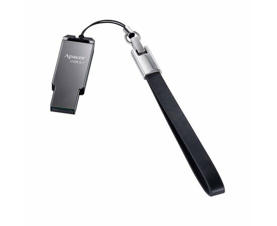 USB флеш накопитель Apacer 64GB AH360 Ashy USB 3.1 Gen1 (AP64GAH360A-1), изображение 3