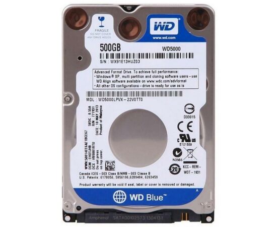 Жесткий диск для ноутбука 2.5" 500GB WD (WD5000LPCX_)