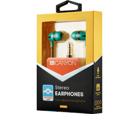 Наушники Canyon Green (CNS-CEP4G), изображение 3 Наушники Canyon Green (CNS-CEP4G), изображение 3