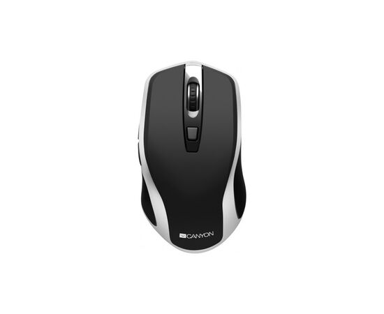 Мышка Canyon CNS-CMSW19B Wireless Silent Black -Silver (CNS-CMSW19B), изображение 2 Мышка Canyon CNS-CMSW19B Wireless Silent Black -Silver (CNS-CMSW19B), изображение 2