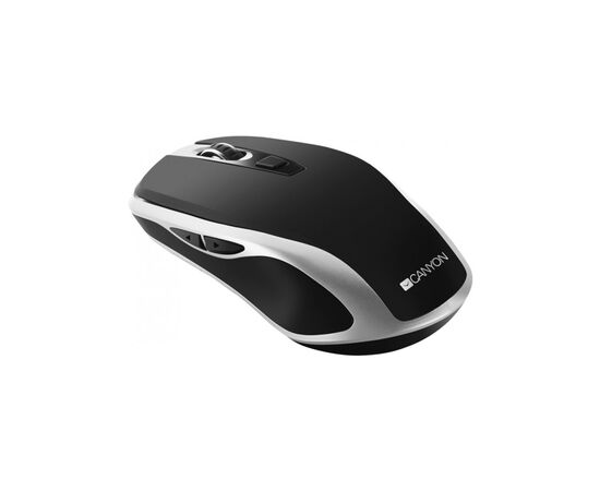 Мышка Canyon CNS-CMSW19B Wireless Silent Black -Silver (CNS-CMSW19B), изображение 3 Мышка Canyon CNS-CMSW19B Wireless Silent Black -Silver (CNS-CMSW19B), изображение 3