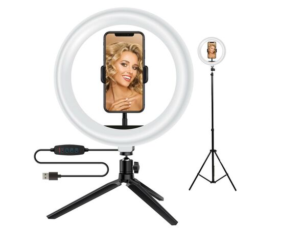 Набор блогера ACCLAB AL-LRSET1 3in1 Ring of Light, Holder, Tripod (1283126502040)