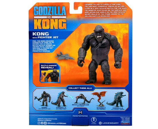 Фігурка Godzilla vs. Kong Конг з винищувачем 15 см (35304), зображення 4 Фігурка Godzilla vs. Kong Конг з винищувачем 15 см (35304), зображення 4