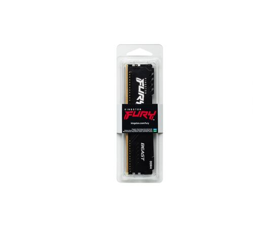 Модуль пам'яті для комп'ютера DDR4 32GB 3600 MHz Fury Beast Black Kingston Fury (ex.HyperX) (KF436C18BB/32), зображення 5 Модуль пам'яті для комп'ютера DDR4 32GB 3600 MHz Fury Beast Black Kingston Fury (ex.HyperX) (KF436C18BB/32), зображення 5