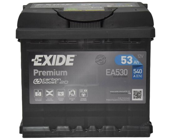 Акумулятор автомобільний EXIDE PREMIUM 53A (EA530)