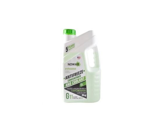 Антифриз NOWAX GREEN G11 концентрат 5кг (NX05005)