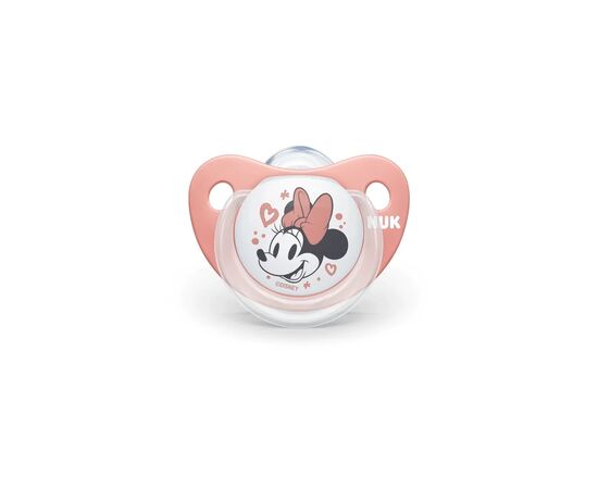 Пустышка Nuk Trendline Disney Mickey 0-6 мес., красная с белым (3954014)