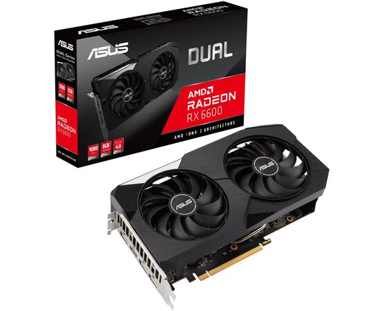 Відеокарта ASUS Radeon RX 6600 8Gb DUAL (DUAL-RX6600-8G)