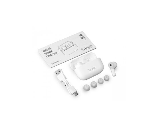 Наушники A4Tech Bloody M30 White, изображение 4 Наушники A4Tech Bloody M30 White, изображение 4