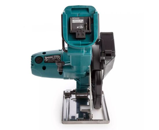 Дисковая пила Makita по металлу LXT, 135мм (без АКБ и БП) (DCS552Z), изображение 4 Дисковая пила Makita по металлу LXT, 135мм (без АКБ и БП) (DCS552Z), изображение 4
