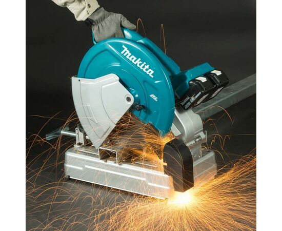 Торцовочная пила Makita отличима LXT, 355мм (без АКБ и БП) (DLW140Z), изображение 5 Торцовочная пила Makita отличима LXT, 355мм (без АКБ и БП) (DLW140Z), изображение 5