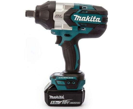 Гайковерт Makita LXT, 5Аг х 2шт, Makpac, 1050Нм, 3/4" (DTW1001RTJ), изображение 6 Гайковерт Makita LXT, 5Аг х 2шт, Makpac, 1050Нм, 3/4" (DTW1001RTJ), изображение 6