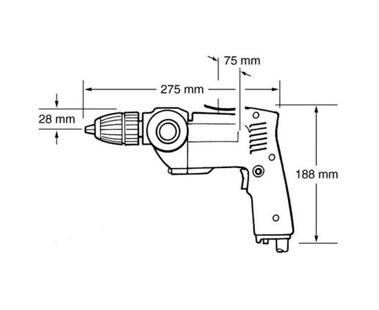 Дрель Makita DP4700, изображение 3 Дрель Makita DP4700, изображение 3
