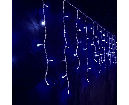 Гирлянда Novogod`ko бахрома 83 LED, синий, 3*0,6 м, мерцание (973777)