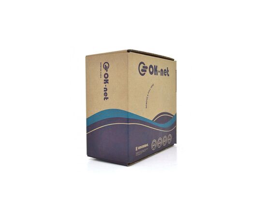 Кабель мережевий OK-Net UTP-cat.5E-SL, трос 4*0,5мм, outdoor, 305м (КППт-ВП (100) 4*2*0,49), зображення 2 Кабель мережевий OK-Net UTP-cat.5E-SL, трос 4*0,5мм, outdoor, 305м (КППт-ВП (100) 4*2*0,49), зображення 2