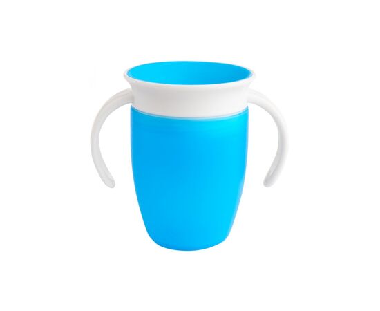 Поильник-непроливайка Munchkin Miracle® 360° с крышкой, 207 мл голубая (051854), изображение 2 Поильник-непроливайка Munchkin Miracle® 360° с крышкой, 207 мл голубая (051854), изображение 2