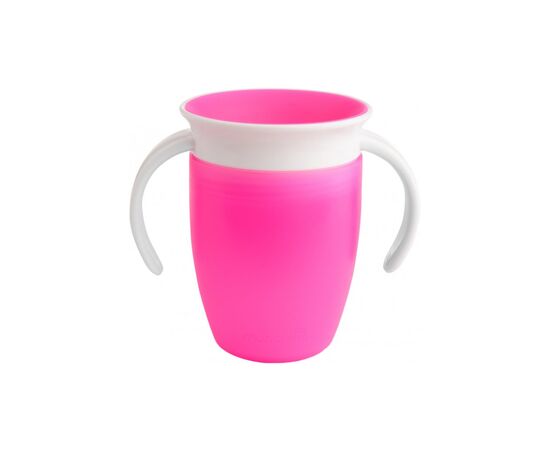 Поильник-непроливайка Munchkin Miracle® 360° с крышкой, 207 мл розовая (051855), изображение 2