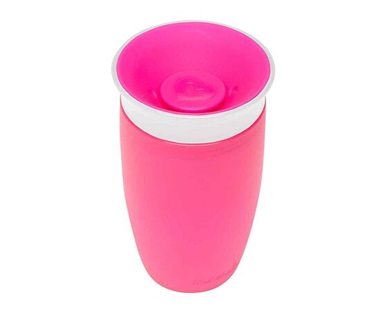 Поильник-непроливайка Munchkin Miracle® 360° с крышкой, 296 мл розовая (051859), изображение 2 Поильник-непроливайка Munchkin Miracle® 360° с крышкой, 296 мл розовая (051859), изображение 2