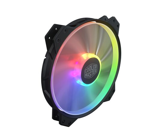 Кулер для корпуса CoolerMaster MasterFan MF200R ARGB (R4-200R-08FA-R1), изображение 4 Кулер для корпуса CoolerMaster MasterFan MF200R ARGB (R4-200R-08FA-R1), изображение 4
