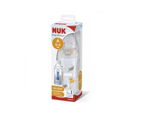 Бутылочка для кормления Nuk First Choice Plus Сафари 300 мл (3952396), изображение 2 Бутылочка для кормления Nuk First Choice Plus Сафари 300 мл (3952396), изображение 2