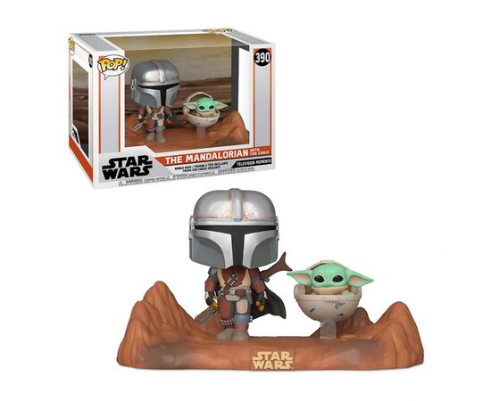 Фигурка для геймеров Funko Pop Moment серии Мандалорец - Малыш и Мандалорец (49930), изображение 2 Фигурка для геймеров Funko Pop Moment серии Мандалорец - Малыш и Мандалорец (49930), изображение 2