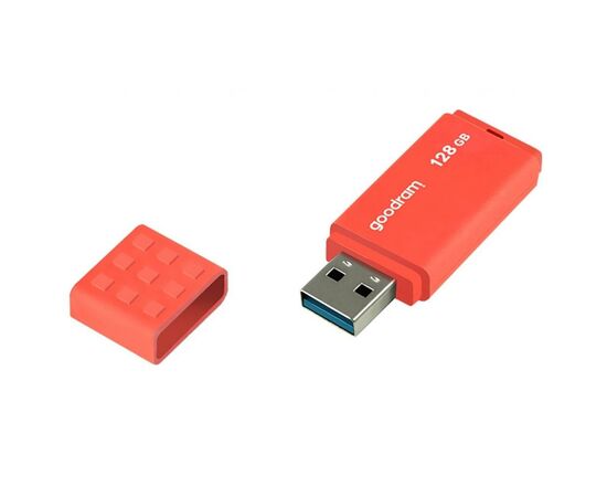 USB флеш накопитель Goodram 128GB UME3 Orange USB 3.0 (UME3-1280O0R11), изображение 3 USB флеш накопитель Goodram 128GB UME3 Orange USB 3.0 (UME3-1280O0R11), изображение 3