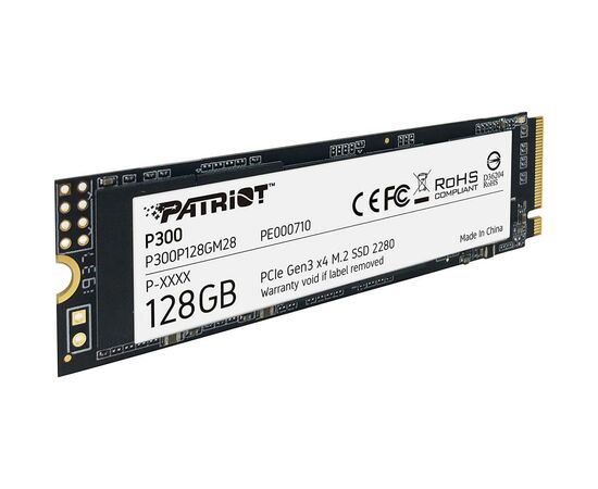 Накопитель SSD M.2 2280 128GB Patriot (P300P128GM28), изображение 2 Накопитель SSD M.2 2280 128GB Patriot (P300P128GM28), изображение 2