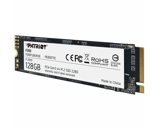 Накопитель SSD M.2 2280 128GB Patriot (P300P128GM28), изображение 3 Накопитель SSD M.2 2280 128GB Patriot (P300P128GM28), изображение 3