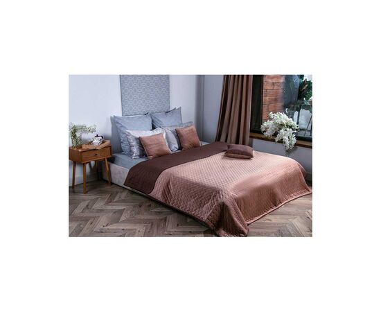 Покрывало Руно двухстороннее VeLour Коричневое 150 х 220 см (360.55_Cappuccino), изображение 2 Покрывало Руно двухстороннее VeLour Коричневое 150 х 220 см (360.55_Cappuccino), изображение 2