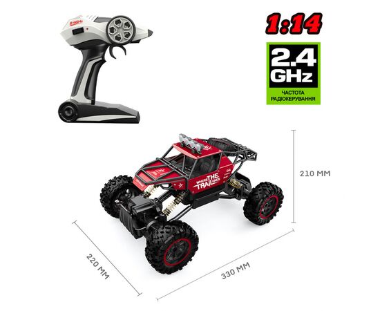 Радиоуправляемая игрушка Sulong Toys Off-road Crawler – Where the trail ends, красный (SL-121RHMR), изображение 2 Радиоуправляемая игрушка Sulong Toys Off-road Crawler – Where the trail ends, красный (SL-121RHMR), изображение 2