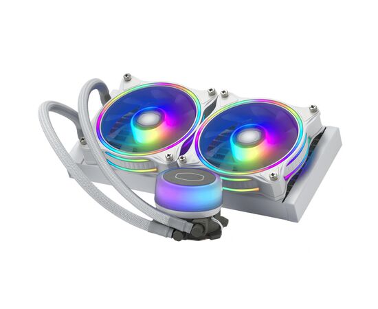 Система водного охлаждения CoolerMaster MasterLiquid ML240 Illusion White Edition (MLX-D24M-A18PW-R1), изображение 2 Система водного охлаждения CoolerMaster MasterLiquid ML240 Illusion White Edition (MLX-D24M-A18PW-R1), изображение 2