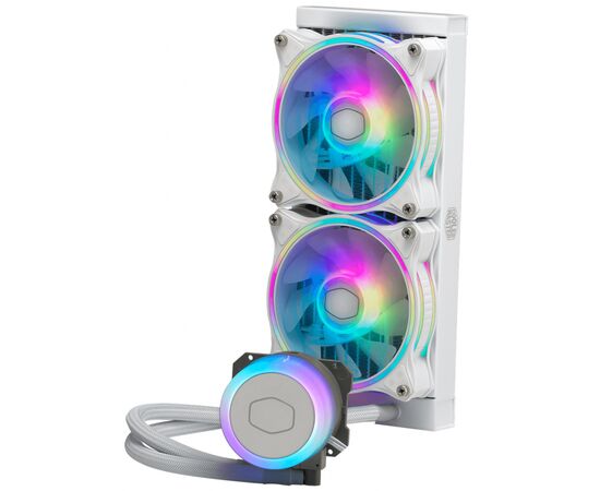 Система водного охлаждения CoolerMaster MasterLiquid ML240 Illusion White Edition (MLX-D24M-A18PW-R1), изображение 5 Система водного охлаждения CoolerMaster MasterLiquid ML240 Illusion White Edition (MLX-D24M-A18PW-R1), изображение 5