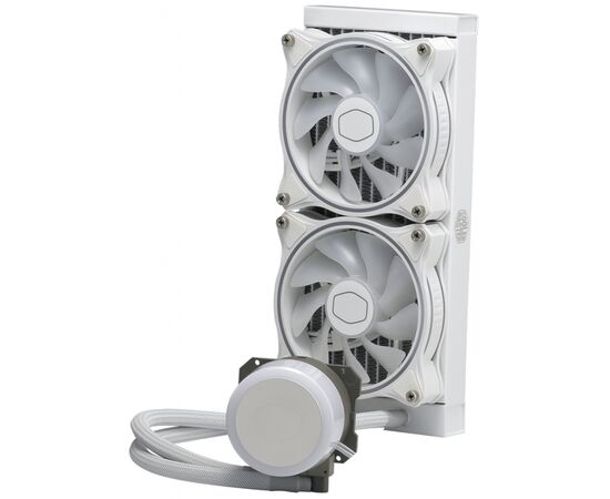 Система водного охлаждения CoolerMaster MasterLiquid ML240 Illusion White Edition (MLX-D24M-A18PW-R1), изображение 6 Система водного охлаждения CoolerMaster MasterLiquid ML240 Illusion White Edition (MLX-D24M-A18PW-R1), изображение 6
