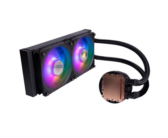 Система водного охлаждения CoolerMaster MasterLiquid PL240 Flux (MLY-D24M-A23PZ-R1), изображение 3 Система водного охлаждения CoolerMaster MasterLiquid PL240 Flux (MLY-D24M-A23PZ-R1), изображение 3