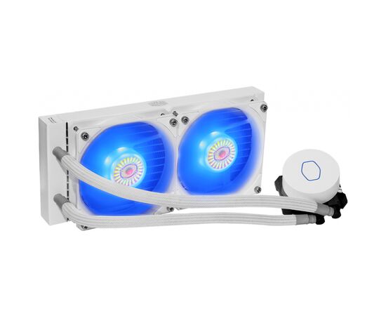 Система водного охлаждения CoolerMaster MasterLiquid ML240L V2 RGB White Edition (MLW-D24M-A18PC-RW), изображение 3 Система водного охлаждения CoolerMaster MasterLiquid ML240L V2 RGB White Edition (MLW-D24M-A18PC-RW), изображение 3